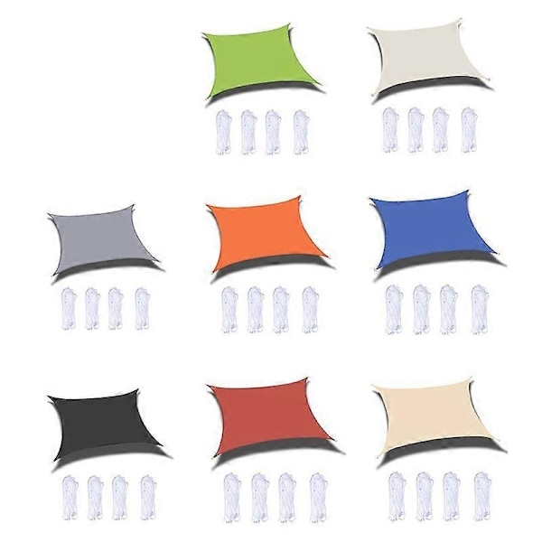 Utomhus Trädgård Solskydd Segel Vattentät Anti-UV Tak, Storlek: 2m x 2.5m-Xin Gray