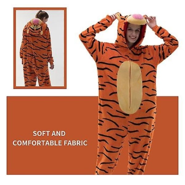 Cosusket Snug Fit Unisex Aikuisten Onesie-Pyjamat - Xin Tigger 115cm