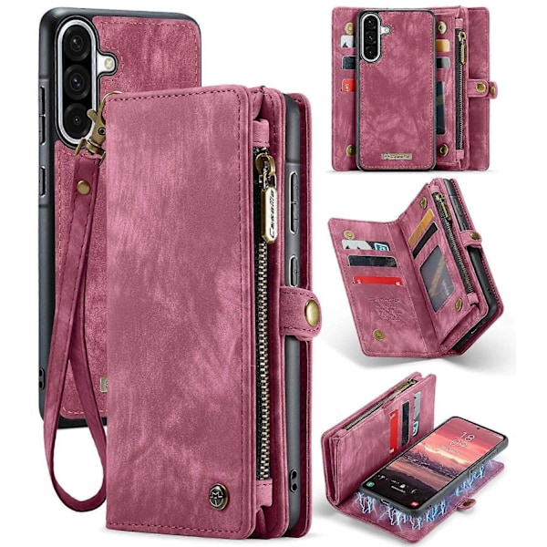 Kompatibel med CaseMe 008 Avtagbart Multifunktionellt Läder Telefonfodral-xindaren Compatible with Samsung Galaxy A36