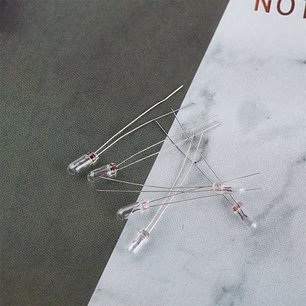 10 kpl Mini 3/4/5 mm 3/6/12/24V lamppu Edison Hehkulamppu Kirkas-Xin Clear 3mm: 3V