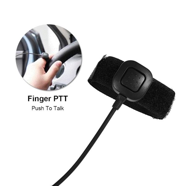 Halsmikrofon Øretelefon Akustisk Munnstykke PTT for Baofeng UV5R 2-veis Radio Walkie Talkie-Xin