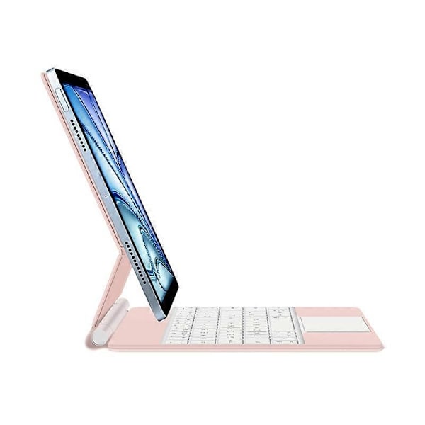 för iPad Air 13 (2024) (M2) Flytande Magnetiskt Fodral Bluetooth Tangentbord med Multi-touch Trackpad - Pi-Xin Pink