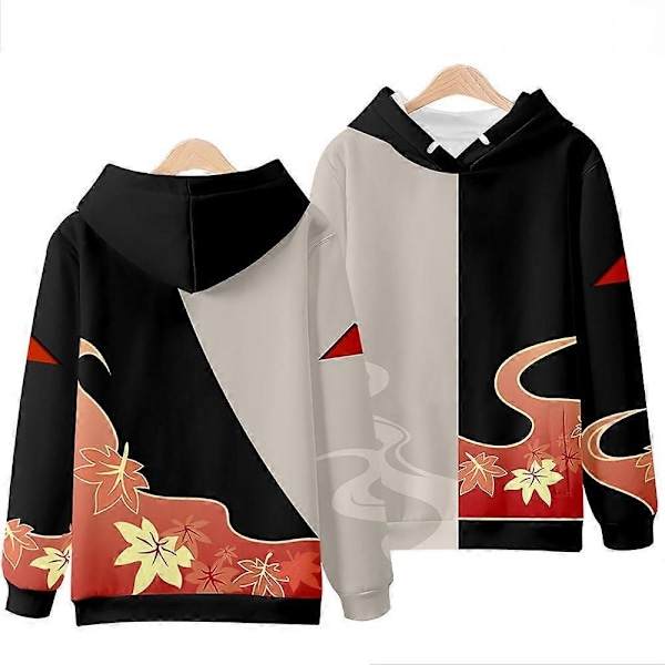 Genshin Impact Kaedehara Kazuha Hupparipaita Anime Genshin Kazuha Cosplay Puku Streetwear Huppari Takki Naiset Miehet-Xin Kazuha Pullover Kids 100cm Genshin Impact