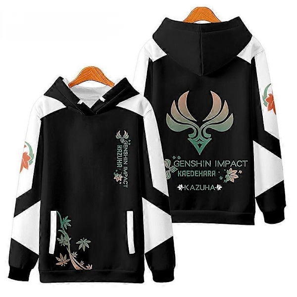 Genshin Impact Kaedehara Kazuha Hupparipaita Anime Genshin Kazuha Cosplay Puku Streetwear Huppari Takki Naiset Miehet-Xin Kazuha Pullover Adult S Genshin Impact