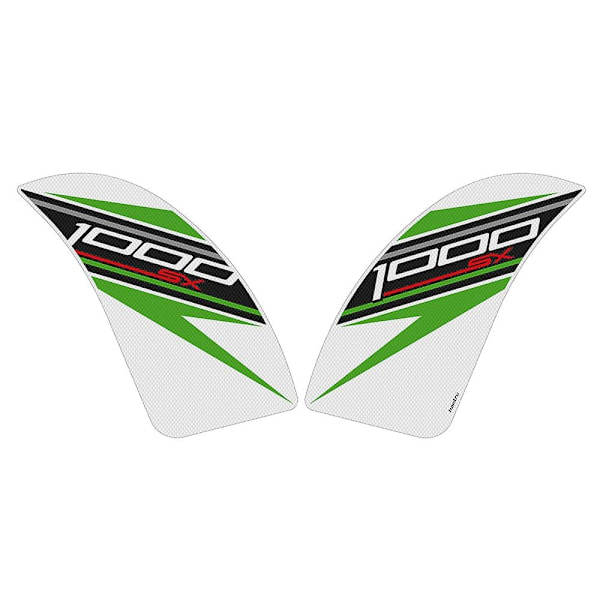 Kompatibel med Kawasaki Z1000sx 2011-2022 Z1000sx Abs 2011-2016 Klistremerke Motorsykkel Side Tank Pad Beskyttelse Kne Grep Anti-skli-xindaren Black