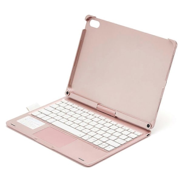 för iPad 10.9 (2022) Trackpad Bakgrundsbelyst Tangentbord med Tablet Fodral-Xin Rose Gold