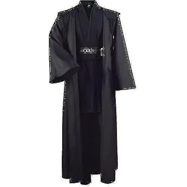 Voksen Tunika Kostyme for Jedi Antrekk Skywalker Halloween Cosplay Kostyme Hettekåpe Kappe Fullt Sett Uniform Tre Versjoner-Xin Brown 4X-Large