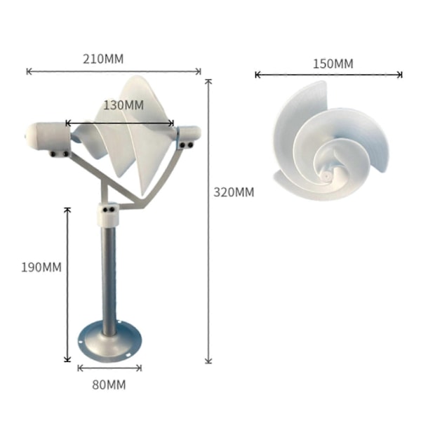 DIY spiralvindgenerator vindturbin liten vindturbin vindturbiner-xindaren