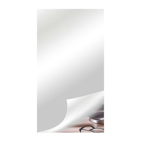 Flexibla speglar självhäftande icke-glas spegelplattor, DIY spegelväggdekaler för hemväggdekoration-Xin 50*100cm*0.2mm