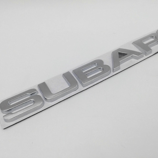 1kpl 3D metallinen Crosstrek Awd Brz yhteensopiva Wrx auton kirjain lokasuoja tunnus sivu takaluukku merkki tarra auto tarvikkeet-xindaren silver Subaru