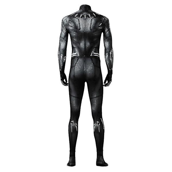 Högkvalitativ Wakanda Black Panther Jumpsuit för Vuxen Barn Halloween Karneval Party Kostym-Xin 180