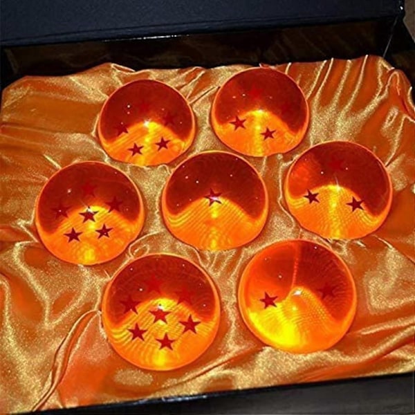 Medium Krystalglas Kugler - 7 Stk. med Gaveæske, 43MM i Diameter/1,7 tommer i Diameter - xindaren