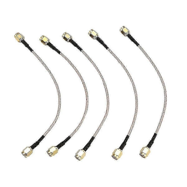 5 ST SMA Hane till SMA Hane Kontakt RF-kontakt Pigtail Förlängningskabel RG316 Koax Jumperkabel 15cm-xindaren
