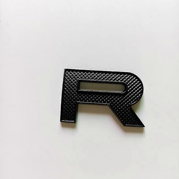 Chrome Edge -kirjaintunnus Range Rover Evoque Velar Sv Autobiography -auton muotoiluun konepellille ja takaluukkuun, logomerkki, tarra, musta punainen -Xin all black grid1pc
