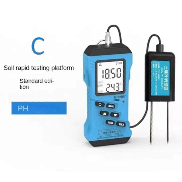 Jordtester for pH, EC, NPK, Fuktighet, Temperatur | LCD-Skjerm | Modbus Protokoll-xindaren PH