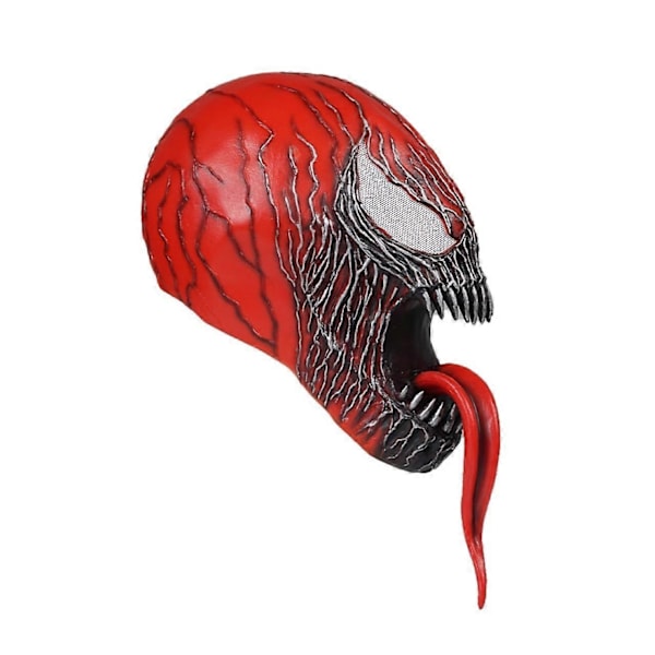 Superhjälte Venom Mask, Skrämmande Kostym Bus Party Läskig Venom Super Latex Mask för Vuxna Män och Kvinnor, Avengers latex hel huva Cos röd-Xin