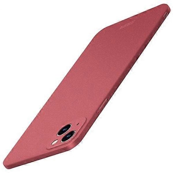 Kompatibel med iPhone 15 MOFI Fandun Series Frostet PC Ultratynn All-inclusive Mobiltelefon Deksel-xindaren Red 15 Plus