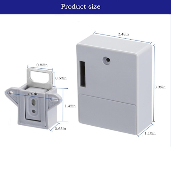 Näkymätön Elektroninen Kaapin Lukko, Piilotettu Lukko, DIY RFID Lukko LAT-CH Puukaapille Laatikon Lukkoluukulle -Xin C