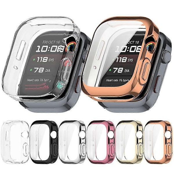 Kellon suojakotelo + karkaistu lasikalvo näytönsuoja yhteensopiva Huawei Watch D2-xindarenin kanssa Transparent