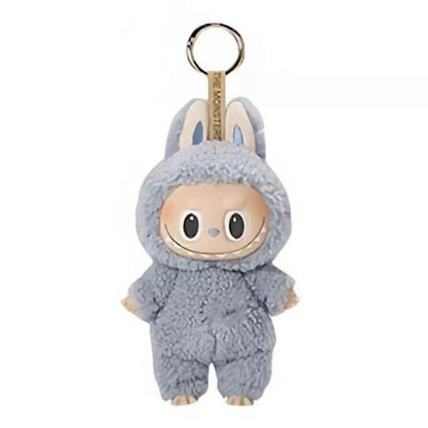 Labubu Macaron Monster Avaimenperä Jännittävä Monsteri Macaron Vinyl Face Plush Avaimenperä Taide Keräilylelu Baarilahja-Xin Sea Salt Coconut