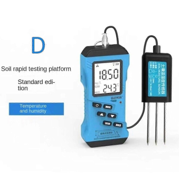 Jordtester for pH, EC, NPK, Fuktighet, Temperatur | LCD-Skjerm | Modbus Protokoll-xindaren Moisture content