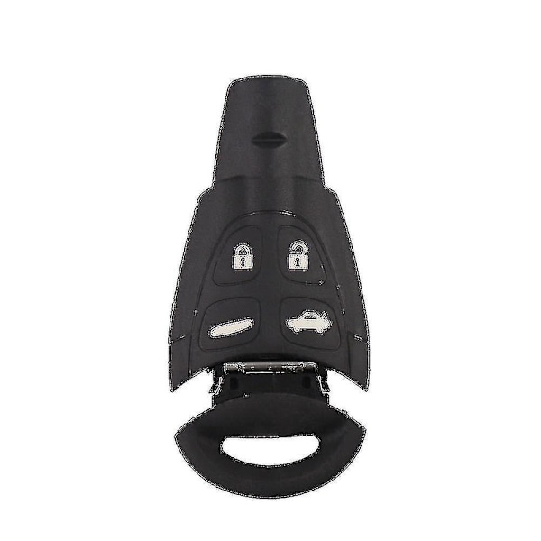 434MHz Smart Fjärrkontroll Bilnyckel Fob för Saab 93 95 9-3 9-5 2003-2010 Ltqsaam433tx Id46 Chip Ersättning Mjuk Gummi Pad Fodral-Xin Shell with blade