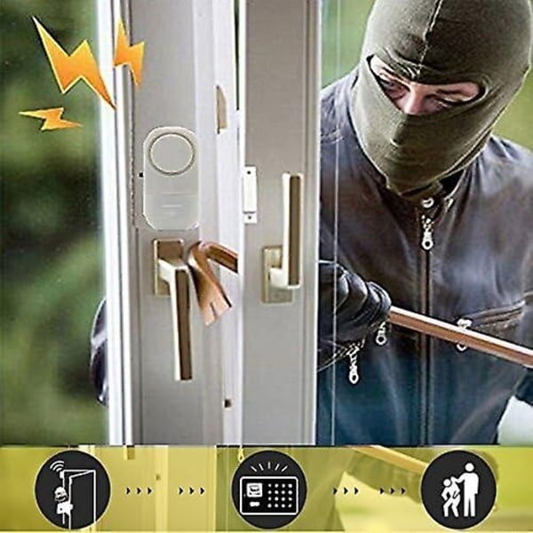 Trådlöst Hem Dörrar Fönster Säkerhet Inbrottslarm System Paket 6-Xin