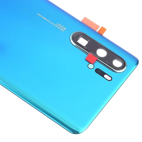 til Huawei P30 Pro Batteri Cover med Klæbemærke+Kamera Linse Dæksel - Aurora Blue-Xin Aurora Blue