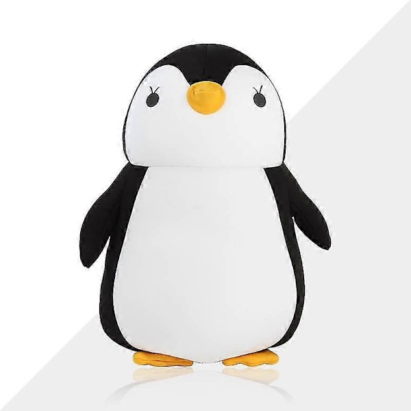 Deformerbar U-formet rejsepude flyvemaskine pingvin pude plyslegetøj nakkepude bil kontor lur hovedstøtte - Xin Black Penguins