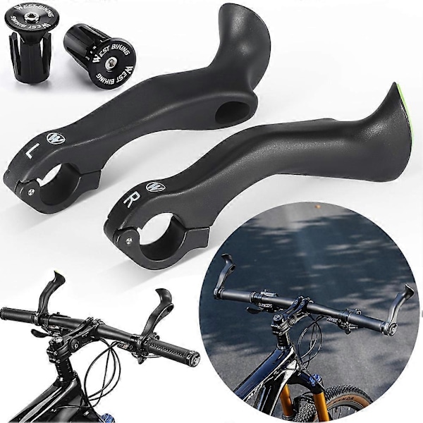 Cykel Bar Ends Mountainbike Styre Ändar Ergonomiska MTB Cykel Bar Ends Extra Styre Bar Ends för 222mm MTB Cykel-xindaren