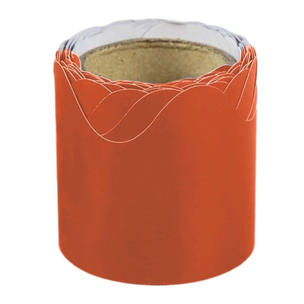 1 Rulla Luokkahuoneen Ilmoitustaulun Reunustarrat Värilliset Aaltoilevat Reunat Ilmoitustaulun Reunukset Koristepaperi Luokkahuoneen Koti Juhlat DIY Koristelu - xindaren Orange