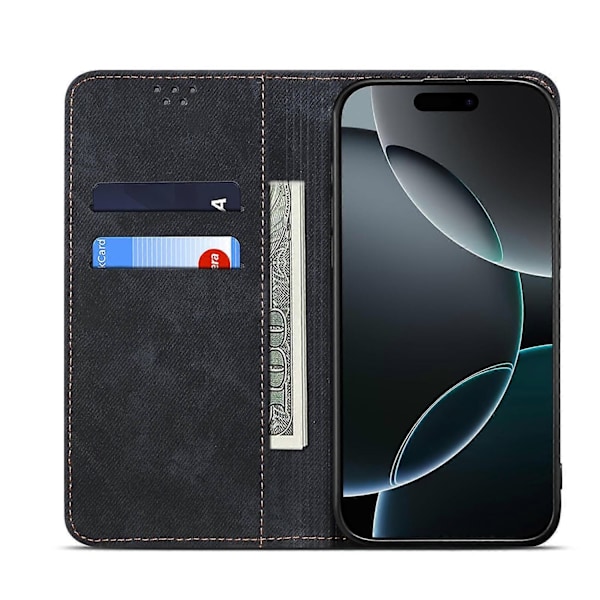 Kompatibel med Denim Textur Flip Läder Telefonfodral-xindaren Compatible with Motorola Moto G15