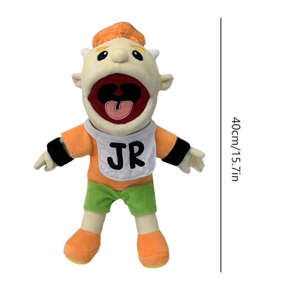 Jeffy Handdocka Tecknad Mjuk Plyschleksak, Cosplay Docka Handdocka Spel för Barn Present-xindaren Junior 40cm