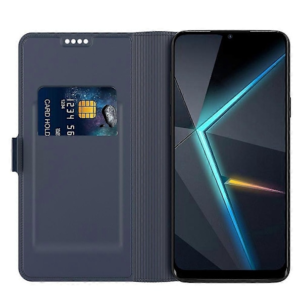Kompatibel med ZTE nubia Focus Skal Stötsäkert TPU Innerskal Läder Telefonfodral Kortplats-xindaren Style D