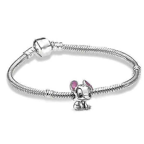 Pandora Sølv Sterling Lilo Stitch Charm Armbånd Charm Argent --Xin 17cm