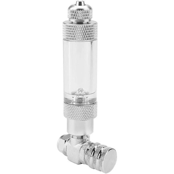 Akvarium CO2 Kontrollventil Rostfritt Stål Akvariumsystem CO2 Regulator Akvarium CO2 Bubbelräknare Akvarium DIY CO2 Generator Nålventil-xindaren