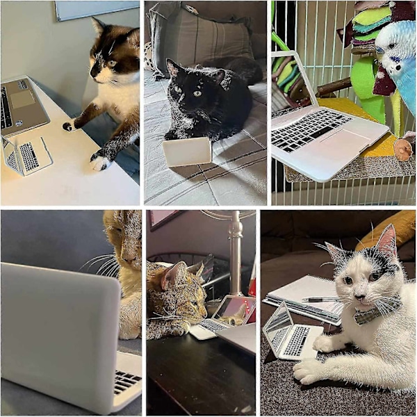 Mini Dockskåpsleksak Laptop Spegel för Katt Husdjur, 16 Tum 18 Tum Dockor-Xin