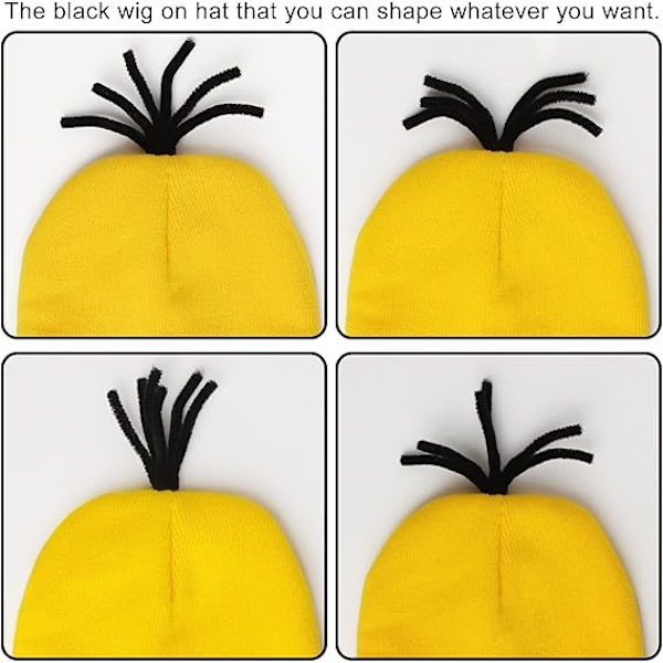 Halloween Kostymtillbehör för Vuxna - Goggles/Gul Hatt/Handskar - Rollspel för Herrar och Damer - Xin