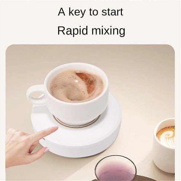 Kompakt Magnetrører, Mini Automatisk Drikkeblander, USB-C Oppladbar, Egnet for Glass & C-xindaren