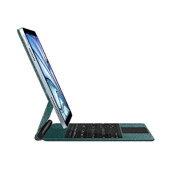 Kelluva magneettinen Bluetooth-näppäimistökotelo Multi-touch-kosketuslevyllä iPad Air 13 (2024) (M2) - Gr-Xin Green