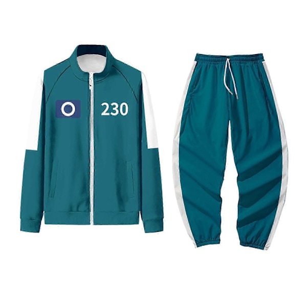 Squid Game -asu, Squid Game -urheiluvaatteet, korealainen kansanpeli -asusetin faneille, cosplayhin ja teematapahtumiin, 456 aikuisten Squid Game -asu - Xin C XXL