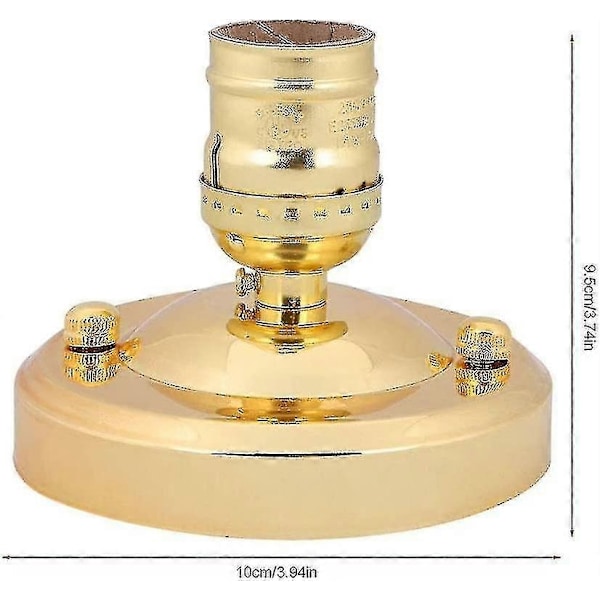 E26/e27 Skrue Tak-/vegglampe Sokkelholder, Vintage Industriell Taklampe Sokkel-Xin gold