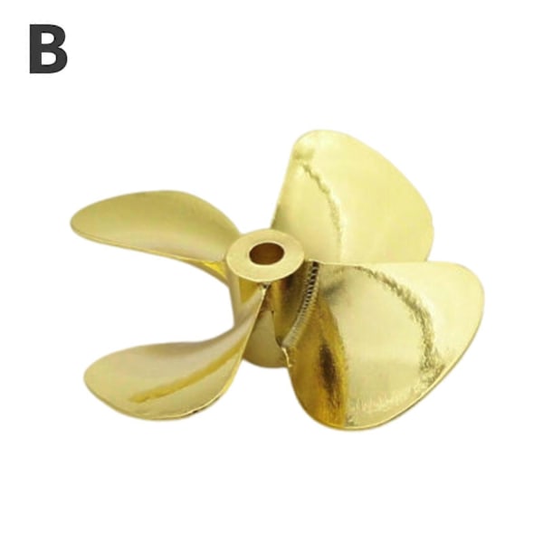 Metallpropeller 4-Bladig 4mm Axel 55mm 60mm Prop för RC Båt Fiske Båt Marin-xindaren 55mm Right Hand