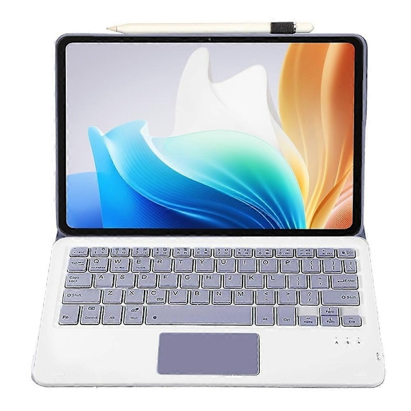 Surfplattefodral Kompatibelt med Oppo Pad Neo Bluetooth-tangentbord - xindaren Purple