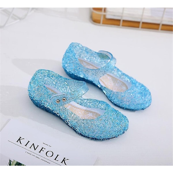 Elsa Kostymer Ballerina Skor, prinsesskor för barn, glitter högklackade skor för flickor - Xin 27