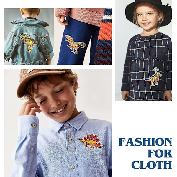 Strykmärken, 15 st dinosaurie strykmärken för kläder, sy på märken för t-shirt, jeansjacka - Xin 0 0