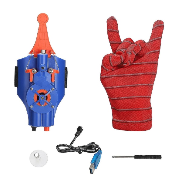 Uusi 2023 Kids Cosplay Spider-man -käsine Verkkoampuja Dart Blaster Launcher Lelut Spiderman Puku-Xin