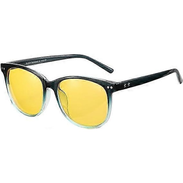 Mörkerkörningsglasögon Damer Herrar Gula Polariserade Linser Anti-Bländning UV-Skyddande Glasögon-Xin dark blue