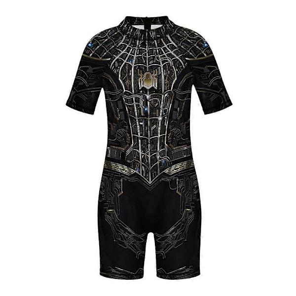 Baddräkt för pojkar 5-12 år, endel, semester, sommar, surfdräkt, strandkläder - Xin Venom 7-8 Years
