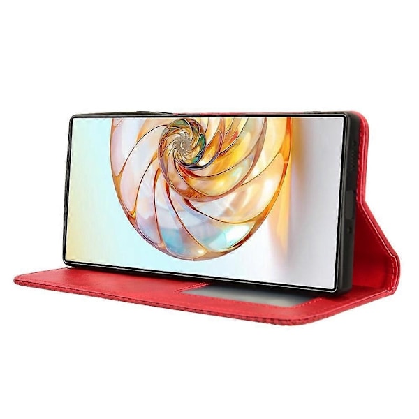 Yhteensopiva ZTE nubia Z60 Ultra Lompakko Nahkakotelo Jalustalla Magneettisella Sulkemisella - xindaren Style C